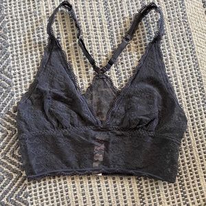 Victoria’s Secret grey lace bra top
